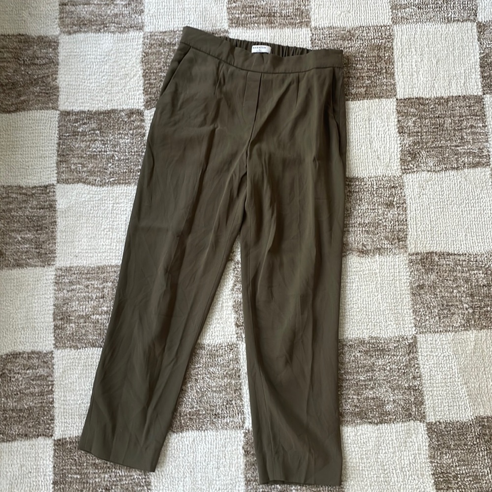 Babaton | Conan olive green dress pant